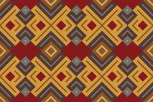 Ikat Paisley Pattern Embroidery Background. Ikat Patterns Geometric Ethnic Oriental Pattern traditional.aztec Style Abstract illustration.design for Texture,fabric,clothing,wrapping,sarong. vector