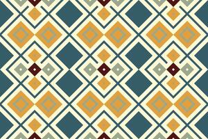 Motif Ikat Seamless Pattern Embroidery Background. Ikat Geometric Ethnic Oriental Pattern Traditional. Ikat Aztec Style Abstract Design for Print Texture,fabric,saree,sari,carpet. vector