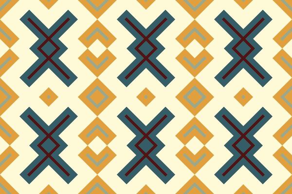 Motif Ikat Seamless Pattern Embroidery Background. Ikat Prints Geometric Ethnic Oriental Pattern Traditional. Ikat Aztec Style Abstract Design for Print Texture,fabric,saree,sari,carpet.