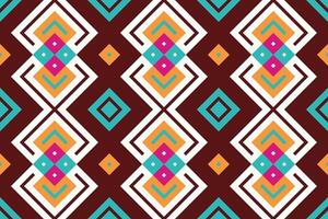 Motif Ikat Paisley Embroidery Background. Ikat Frame Geometric Ethnic Oriental Pattern Traditional. Ikat Aztec Style Abstract Design for Print Texture,fabric,saree,sari,carpet. vector