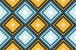 Motif Ikat Seamless Pattern Embroidery Background. Ikat Floral Geometric Ethnic Oriental Pattern traditional.aztec Style Abstract design for Texture,fabric,clothing,wrapping,sarong. vector