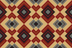 Ikat Paisley Pattern Embroidery Background. Ikat Seamless Pattern Geometric Ethnic Oriental Pattern Traditional. Ikat Aztec Style Abstract Design for Print Texture,fabric,saree,sari,carpet. vector