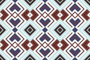 Ikat Damask Embroidery Background. Ikat Designs Geometric Ethnic Oriental Pattern Traditional. Ikat Aztec Style Abstract Design for Print Texture,fabric,saree,sari,carpet. vector