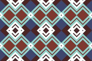 Ikat Damask Embroidery Background. Ikat Aztec Geometric Ethnic Oriental Pattern Traditional. Ikat Aztec Style Abstract Design for Print Texture,fabric,saree,sari,carpet. vector