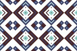 Ikat Damask Embroidery Background. Ikat Chevron Geometric Ethnic Oriental Pattern traditional.aztec Style Abstract illustration.design for Texture,fabric,clothing,wrapping,sarong. vector