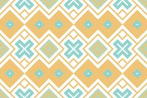 Ikat Floral Paisley Embroidery Background. Ikat Pattern Geometric Ethnic Oriental Pattern Traditional. Ikat Aztec Style Abstract Design for Print Texture,fabric,saree,sari,carpet. vector