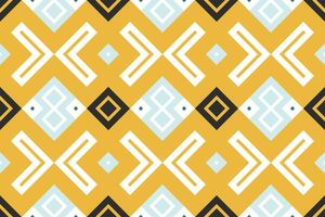 Ikat Paisley Pattern Embroidery Background. Ikat Prints Geometric Ethnic Oriental Pattern traditional.aztec Style Abstract illustration.design for Texture,fabric,clothing,wrapping,sarong. vector