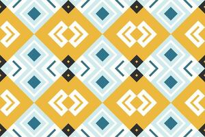 Ikat Paisley Pattern Embroidery Background. Ikat Prints Geometric Ethnic Oriental Pattern Traditional. Ikat Aztec Style Abstract Design for Print Texture,fabric,saree,sari,carpet. vector