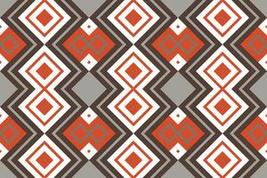 Ikat Damask Embroidery Background. Ikat Triangle Geometric Ethnic Oriental Pattern Traditional. Ikat Aztec Style Abstract Design for Print Texture,fabric,saree,sari,carpet. vector