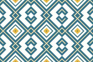 Motif Ikat Seamless Pattern Embroidery Background. Ikat Background Geometric Ethnic Oriental Pattern Traditional. Ikat Aztec Style Abstract Design for Print Texture,fabric,saree,sari,carpet. vector