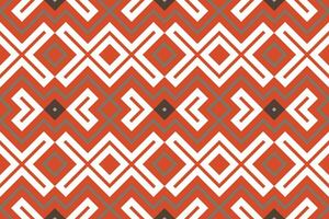 Ikat Damask Embroidery Background. Ikat Stripe Geometric Ethnic Oriental Pattern traditional.aztec Style Abstract illustration.design for Texture,fabric,clothing,wrapping,sarong. vector