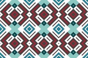 Ikat Fabric Paisley Embroidery Background. Ikat Triangle Geometric Ethnic Oriental Pattern Traditional. Ikat Aztec Style Abstract Design for Print Texture,fabric,saree,sari,carpet. vector