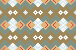 Ikat Damask Paisley Embroidery Background. Ikat Fabric Geometric Ethnic Oriental Pattern Traditional. Ikat Aztec Style Abstract Design for Print Texture,fabric,saree,sari,carpet. vector