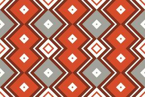 Motif Ikat Seamless Pattern Embroidery Background. Ikat Stripe Geometric Ethnic Oriental Pattern Traditional. Ikat Aztec Style Abstract Design for Print Texture,fabric,saree,sari,carpet. vector