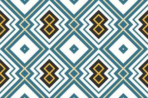 Ikat Paisley Pattern Embroidery Background. Ikat Geometric Ethnic Oriental Pattern Traditional. Ikat Aztec Style Abstract Design for Print Texture,fabric,saree,sari,carpet. vector