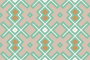 Ikat Seamless Pattern Embroidery Background. Ikat Pattern Geometric Ethnic Oriental Pattern Traditional. Ikat Aztec Style Abstract Design for Print Texture,fabric,saree,sari,carpet. vector