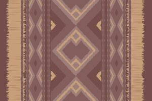 Motif Ikat Seamless Pattern Embroidery Background. Ikat Patterns Geometric Ethnic Oriental Pattern Traditional. Ikat Aztec Style Abstract Design for Print Texture,fabric,saree,sari,carpet. vector