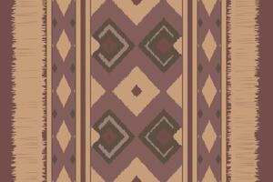 Motif Ikat Seamless Pattern Embroidery Background. Ikat Pattern Geometric Ethnic Oriental Pattern Traditional. Ikat Aztec Style Abstract Design for Print Texture,fabric,saree,sari,carpet. vector