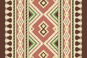 Motif Ikat Paisley Embroidery Background. Ikat Prints Geometric Ethnic Oriental Pattern Traditional. Ikat Aztec Style Abstract Design for Print Texture,fabric,saree,sari,carpet. vector