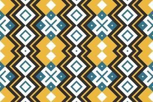 Ikat Paisley Pattern Embroidery Background. Ikat Texture Geometric Ethnic Oriental Pattern traditional.aztec Style Abstract illustration.design for Texture,fabric,clothing,wrapping,sarong. vector