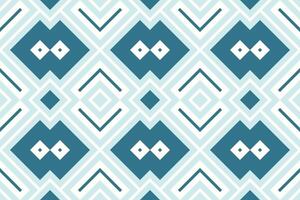 Ikat Paisley Pattern Embroidery Background. Ikat Seamless Pattern Geometric Ethnic Oriental Pattern traditional.aztec Style Abstract design for Texture,fabric,clothing,wrapping,sarong. vector