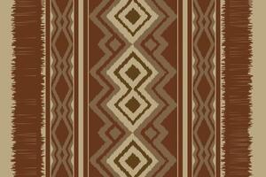 Motif Ikat Seamless Pattern Embroidery Background. Ikat Texture Geometric Ethnic Oriental Pattern traditional.aztec Style Abstract design for Texture,fabric,clothing,wrapping,sarong. vector