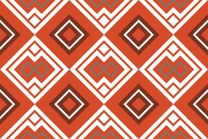 Ikat Damask Embroidery Background. Ikat Stripes Geometric Ethnic Oriental Pattern traditional.aztec Style Abstract illustration.design for Texture,fabric,clothing,wrapping,sarong. vector