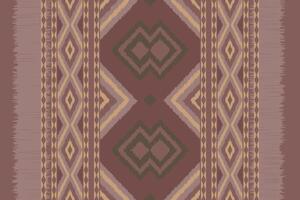 Motif Ikat Seamless Pattern Embroidery Background. Ikat Seamless Geometric Ethnic Oriental Pattern Traditional. Ikat Aztec Style Abstract Design for Print Texture,fabric,saree,sari,carpet. vector