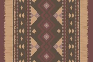 Motif Ikat Seamless Pattern Embroidery Background. Ikat Seamless Geometric Ethnic Oriental Pattern traditional.aztec Style Abstract design for Texture,fabric,clothing,wrapping,sarong. vector