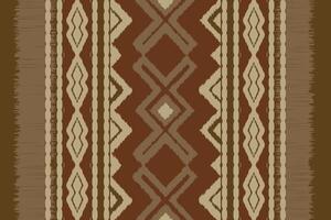 Motif Ikat Seamless Pattern Embroidery Background. Ikat Stripe Geometric Ethnic Oriental Pattern traditional.aztec Style Abstract design for Texture,fabric,clothing,wrapping,sarong. vector