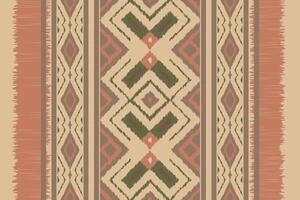 Ikat Fabric Paisley Embroidery Background. Ikat Design Geometric Ethnic Oriental Pattern Traditional. Ikat Aztec Style Abstract Design for Print Texture,fabric,saree,sari,carpet. vector