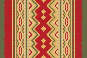 Ikat Fabric Paisley Embroidery Background. Ikat Fabric Geometric Ethnic Oriental Pattern Traditional. Ikat Aztec Style Abstract Design for Print Texture,fabric,saree,sari,carpet. vector
