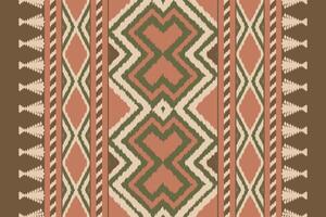 Ikat Damask Embroidery Background. Ikat Aztec Geometric Ethnic Oriental Pattern Traditional. Ikat Aztec Style Abstract Design for Print Texture,fabric,saree,sari,carpet. vector