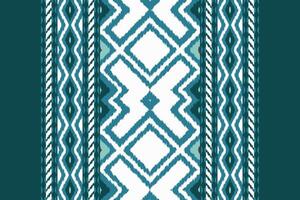 Ikat Paisley Pattern Embroidery Background. Ikat Fabric Geometric Ethnic Oriental Pattern Traditional. Ikat Aztec Style Abstract Design for Print Texture,fabric,saree,sari,carpet. vector