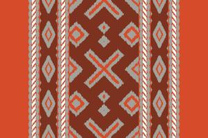 Motif Ikat Seamless Pattern Embroidery Background. Ikat Pattern Geometric Ethnic Oriental Pattern Traditional. Ikat Aztec Style Abstract Design for Print Texture,fabric,saree,sari,carpet. vector