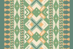 Motif Ikat Paisley Embroidery Background. Ikat Background Geometric Ethnic Oriental Pattern Traditional. Ikat Aztec Style Abstract Design for Print Texture,fabric,saree,sari,carpet. vector