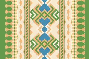 Ikat Fabric Paisley Embroidery Background. Ikat Stripes Geometric Ethnic Oriental Pattern Traditional. Ikat Aztec Style Abstract Design for Print Texture,fabric,saree,sari,carpet. vector