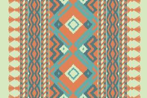 Ikat Fabric Paisley Embroidery Background. Ikat Geometric Ethnic Oriental Pattern Traditional. Ikat Aztec Style Abstract Design for Print Texture,fabric,saree,sari,carpet. vector