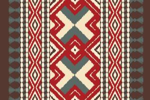 Ikat Fabric Paisley Embroidery Background. Ikat Print Geometric Ethnic Oriental Pattern Traditional. Ikat Aztec Style Abstract Design for Print Texture,fabric,saree,sari,carpet. vector