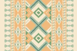 Motif Ikat Paisley Embroidery Background. Ikat Aztec Geometric Ethnic Oriental Pattern Traditional. Ikat Aztec Style Abstract Design for Print Texture,fabric,saree,sari,carpet. vector