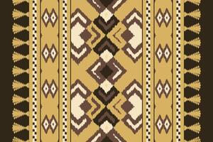 Ikat Paisley Pattern Embroidery Background. Ikat Flower Geometric Ethnic Oriental Pattern Traditional. Ikat Aztec Style Abstract Design for Print Texture,fabric,saree,sari,carpet. vector