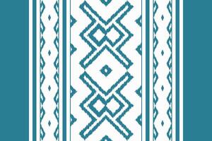 Ikat Paisley Pattern Embroidery Background. Ikat Flower Geometric Ethnic Oriental Pattern Traditional. Ikat Aztec Style Abstract Design for Print Texture,fabric,saree,sari,carpet. vector