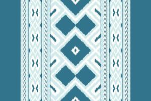 Ikat Paisley Pattern Embroidery Background. Ikat Seamless Pattern Geometric Ethnic Oriental Pattern Traditional. Ikat Aztec Style Abstract Design for Print Texture,fabric,saree,sari,carpet. vector
