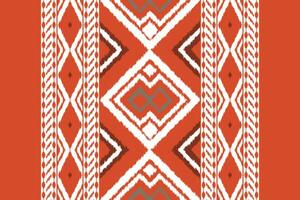 Ikat Damask Embroidery Background. Ikat Stripes Geometric Ethnic Oriental Pattern traditional.aztec Style Abstract illustration.design for Texture,fabric,clothing,wrapping,sarong. vector