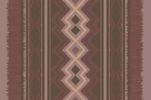 Motif Ikat Seamless Pattern Embroidery Background. Ikat Prints Geometric Ethnic Oriental Pattern Traditional. Ikat Aztec Style Abstract Design for Print Texture,fabric,saree,sari,carpet. vector