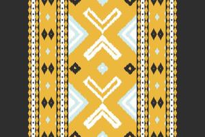Ikat Paisley Pattern Embroidery Background. Ikat Print Geometric Ethnic Oriental Pattern Traditional. Ikat Aztec Style Abstract Design for Print Texture,fabric,saree,sari,carpet. vector