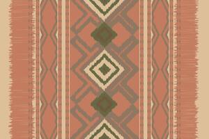 Ikat Fabric Paisley Embroidery Background. Ikat Chevron Geometric Ethnic Oriental Pattern Traditional. Ikat Aztec Style Abstract Design for Print Texture,fabric,saree,sari,carpet. vector