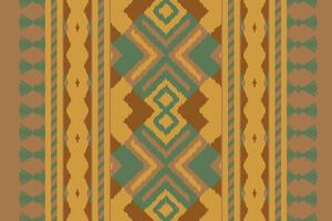 Ikat Fabric Paisley Embroidery Background. Ikat Triangle Geometric Ethnic Oriental Pattern Traditional. Ikat Aztec Style Abstract Design for Print Texture,fabric,saree,sari,carpet. vector