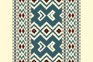 Ikat Damask Embroidery Background. Ikat Texture Geometric Ethnic Oriental Pattern Traditional. Ikat Aztec Style Abstract Design for Print Texture,fabric,saree,sari,carpet. vector