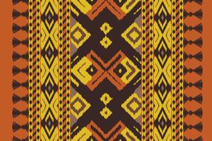 Ikat Damask Paisley Embroidery Background. Ikat Texture Geometric Ethnic Oriental Pattern Traditional. Ikat Aztec Style Abstract Design for Print Texture,fabric,saree,sari,carpet. vector
